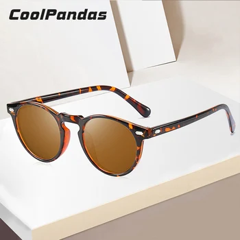 CoolPandas Značky Malé Okrúhle Ultralight Polarizované slnečné Okuliare Ženy Klasické Retro Slnečné Okuliare Mužov TR90 Anti-Glare oculos De Sol