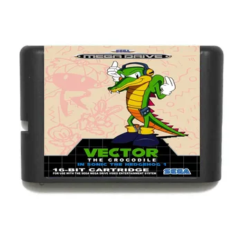 Vektor (v Sonic 1) 16 bit MD Hra Karty Pre Sega Mega Drive Pre Genesis