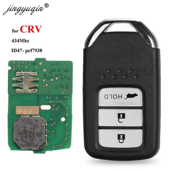 jingyuqin pre Honda 2015-2017 CRV 3 Tlačidlo Keyless Entry 434 Mhz ID47 pcf7938 Čip 72147-DO-H31 Diaľkové Smart Key