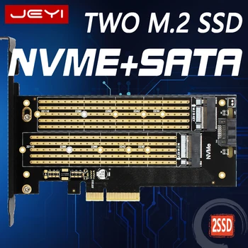 JEYI SK6 M. 2 NVMe SSD NGFF DO PCIE X4 adaptér M Tlačidlo B Tlačidlo dual ovej karty Suppor PCI Express 3.0 x4 2230-22110 Všetky Veľkosti m.2