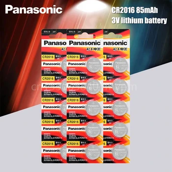 Panasonic Najvyššej Kvality Lítiová Batéria 3V Li-ion batéria Cr2016 Tlačidlo Batérie Hodinky Mince Batérie Cr 2016 DL2016 ECR2016 GPCR