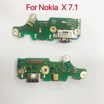 Originál Nabíjačka, USB Rada Pre Nokia 7.1 Nabíjací Konektor Konektor USB Port Rada Flex Kábel Modulu Náhradné Diely