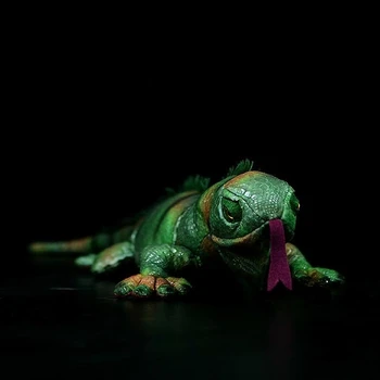 Simulácia Leguán Zelený Jašter Figúrka Model Roztomilý Lizard Plyšové Hračky Simulácie Zvieracích Plyšové Hračky