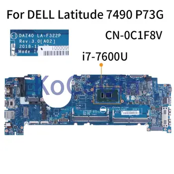 Pre DELL Latitude 7490 P73G i7-7600U Notebook Doske 0C1F8V DAZ40 LA-F322P SR33Z 3.90 GHz DDR4 Notebook Doske Testované