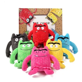 15 cm Kawaii Farba Monster Oblečenie pre Bábiku Detí Dieťa Upokojiť Emócie Plushie Vypchaté Hračky Pre Deti na Vianoce, Narodeninové Darčeky