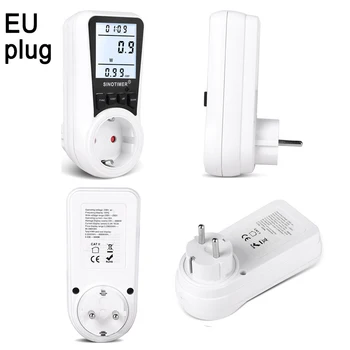 EÚ, UK, US BR Plug Power Meter Energie kWh Spotreba Digitálny Wattmeter Watt Analyzer Monitory Meranie Zásuvky Elektrickej Zásuvky