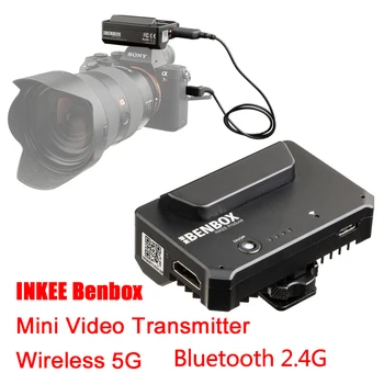 INKEE Benbox Bezdrôtový Mini Video Vysielač 2.4 G 5G Zariadenia Obrazu 1080P HDMI kompatibilné s WIFI Prenosu Telefón DSLR Fotoaparát