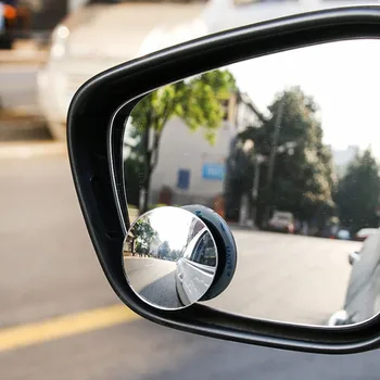 360 Stupeň HD Blind Spot Zrkadlo na Auto Reverse Frameless Ultra Tenké Široký Uhol Kolo Vypuklého Zrkadla Auto Príslušenstvo