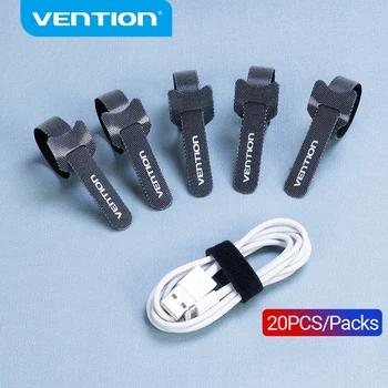 Vencie USB Kábel Navíjač Kábla Organizátor 20PCS/Pack pre Väzby, Myši, Slúchadlá do uší Držiak na iPhone Kábel Riadenia Hoop Pásky Protector