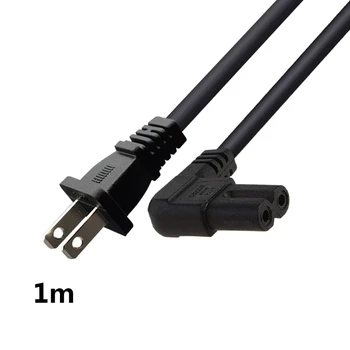 IEC320 C7 NÁM Elektrické Zástrčky Rozšírenie Napájací Kábel Kábel 2Pin v Pravom Uhle Obrázok 8 Pre Samsung XBOX PS4 Notebook 1M