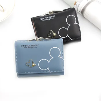 Karikatúra Disney Mickey mouse osobnosti dievča malú kabelku študent mince kabelku dámy krátke peňaženky, baby, dievčatá mince kabelku