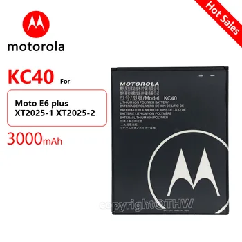 2022 Nový, Originálny Motorola 3000mAh KC40 pre Motorola Moto E6 plus XT2025-1 XT2025-2 Originálne Batérie Mobilného Telefónu, kontakty batérie