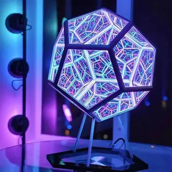 Hviezdne Nebo Projektor Farebné Led Star Nočné Svetlo Tvorivej Pohode Polyhedron Umenie Lampa pre Domáce Spálňa Party Dekorácie Deti Darček