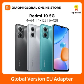 Globálna Verzia Xiao Redmi 10 5G 64GB/128GB Smartphone Mediatéka Dimensity 700 Octa-core 6.58