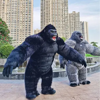 260cm Lagre Nafukovacie Gorila King Kong Kreslená postavička Maskot Kostým Reklama Obrad Maškarný Party karneval Zvierat