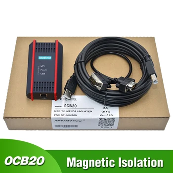 USB-MPI Magnetické Izolácie Kábla pre Priemyselné použitie Pre Siemens S7-200/300/400PLC 6ES7972-0CB20-0XA0 Podpory OP/TP Dotykový Panel HMI