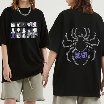 Japonsko, Anime Hunter X Hunter T-Shirt Mužov Bavlnené Tričko Phantom Troupe Oblečenie Hisoka Chrollo Topy Tees Camiseta Camiseta Topy