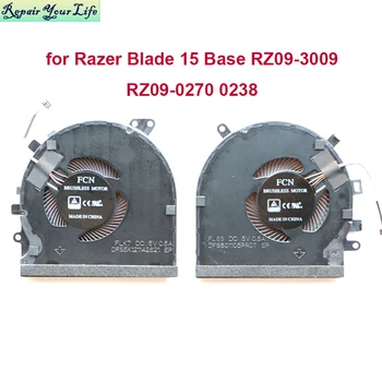 Počítač CPU GPU Chladenie Ventilátory pre Razer Blade 15 Base RZ09-3009 0270 RZ09-0328 2020 Gtx 2060 GTX1660ti FM5D FLK7 Dfs501105pr0t