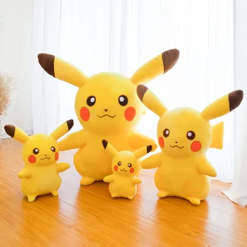 20 cm Úsmev Pikachu Zvierat Bábiky, Plyšové Hračky, Kawaii Cartoon Pikachu Veľké Mäkké Bábiky, Hračky Pre Deti, Dievčatá, Narodeniny Vianočný Darček