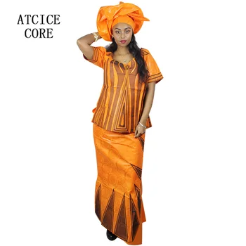 africké šaty pre ženy móda tradičný dizajn afriky bazin riche VÝŠIVKY DIZAJN dlhé šaty DP214