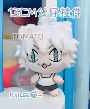 Nové Anime HUNTER X HUNTER Killua Zoldyck Cute Cat Cosplay Plyšové Mini Bábika Keychain Cartoon Hračky Tlačidlo Krúžky Vianočné Darčeky 13 cm
