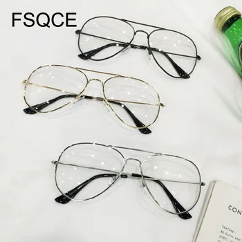 slnečné okuliare classic muž žena okuliare UV400 kovové striebro dizajn značky high-definition transparentné sklá