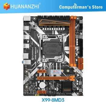 HUANANZHI 8M D3 LGA 2011-3 Doske podpora Intel XEON E5 2696 2678 2676 2673 2666 V3 DDR3 RECC NON-ECC pamäť NVME USB SATA