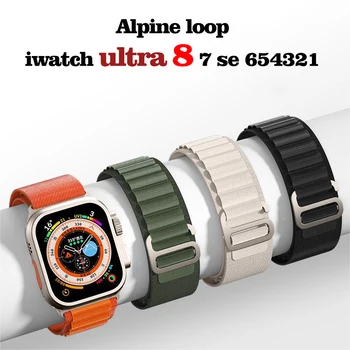 Alpine slučky pásmo pre Apple hodinky remienok 49 mm 44 mm 40 mm 45 mm 41mm 42mm 38 mm 40 44 45 mm náramok iWatch Ultra series 7 6 5 3 se 8