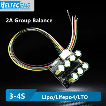 Heltec 2A Aktívne Balancer Ekvalizér 3S 4S, Li-ion/Lifepo4/LTO Lítiová Batéria Bunky Skupiny Rovnováhu Modul, Kondenzátor energie tansfer
