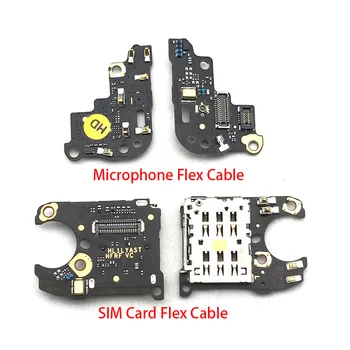Nové Pre Huawei Mate 20 Pro Držiak SIM Karty Socket Dosky + Mikrofón Modul Doska Antény Pripojenie Signálu Flex Kábel