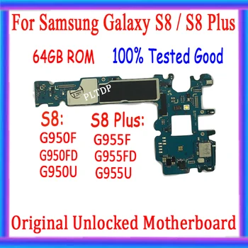 64GB Doske Odomknutý Hlavnej Doske Náhradná Pre Samsung Galaxy S8 Plus G955F G955U G955FD G950FD G950F G950U Doska