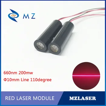 Vysoký Výkon Laser Diode Module Červená Čiara 660nm 200mw 110 Stupňov pre Priemyselné použitie ACC Typ Jednotky CW Okruhu Model