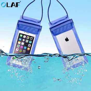 Vodotesné Podvodné PVC Package Puzdro Potápanie Tašky Pre iPhone Vonkajšie Mobilný Telefón do Vrecka puzdro Pre Samsung Xiao HTC Huawei