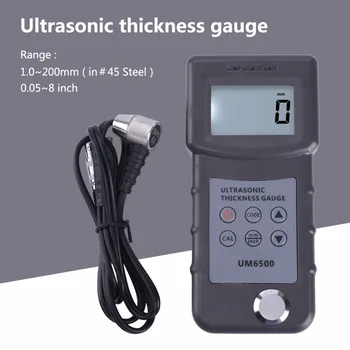 UM6500 Prenosný Digitálny Ultrazvukový Hrúbka Rozchod Meter Kovu Hrúbka Meter 1.0-245mm,0.05-8 cm (v Steel) 0,1 mm