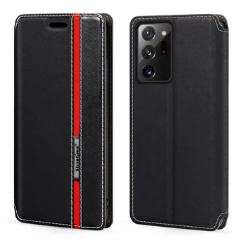 Pre Samsung Galaxy Note 20 Ultra Prípade Módne Multicolor Magnetickým Uzáverom Kože Flip puzdro s Držiteľom Karty 6.9 cm