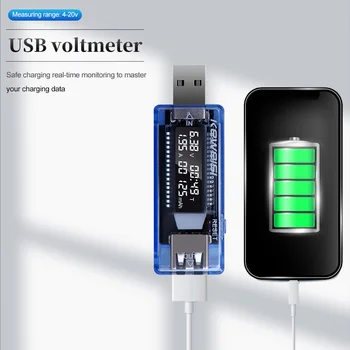 3 v 1 Voltmeter Usb Tester Napätia Prúd Meter LCD Mobilné Batérie Tester Napájania Detektora USB Nabíjačka Lekára