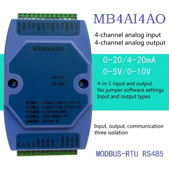 0-20MA/4-20MA/0-5V/0-10V Analog Vstup a Výstup Nadobudnutie Modul RS485 MODBUS