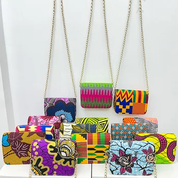 Afrika taška kente tlač Ženy Tašky, módne Party Večera taška Svadobné Dary Vysoko Kvalitný Mini Bag Pre Ženy