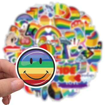 10/30/50/100KS Rainbow LGBT Graffiti Nálepky DIY Skateboard Notebook Chladnička Prilba Batožiny PVC Cool Obtlačky Samolepka Dieťa Hračky
