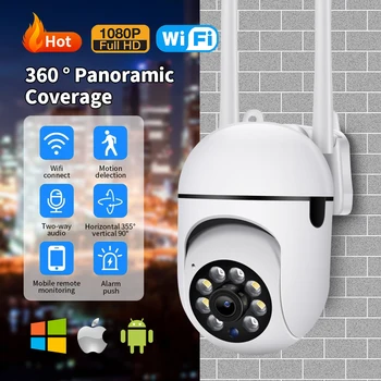 SKatolly WiFi IP Kamera, 4X Zoom Vnútorné bezpečnostné Kamery Farebné Nočné Videnie Ľudských Detekcie Bezpečnostné CCTV Kamera Baby monitor
