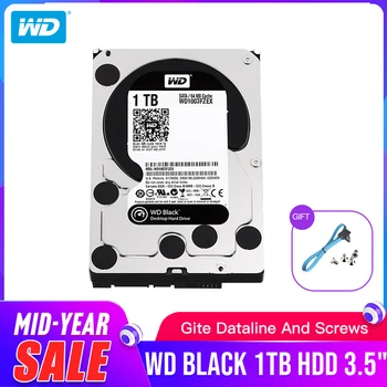 WD Black 3,5 Palcový 1 tb HDD Výkon Ploche Pevného Disku - 7200 RPM SATA 6 Gb/s, 64MB Cache - WD1003FZEX