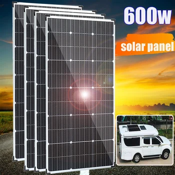 600w 300w solárny panel, hliníkový rám 12v 24v batéria, nabíjačka, 955*530mm fotovoltaického systému pre domáce auto, loď, obytné nepremokavé