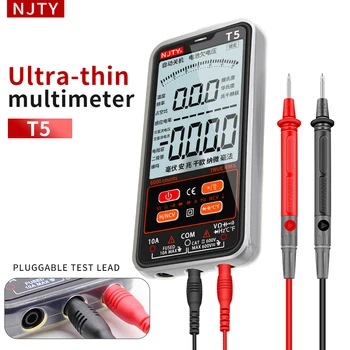 NJTY Nový Digitálny Multimeter Smart Ultra-tenké prenosné 6000 Počíta TRMS AC/DC Prúd Napätie NCV Odpor-kondenzátor °C/°F Tester