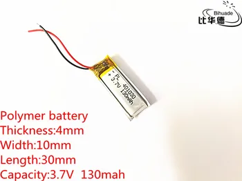 3.7 V,130mAH,401030 PLIB; polymer lithium ion / Li-ion batéria pre GPS,mp3,mp4,mp5,dvd,bluetooth,model hračka mobile bluetooth