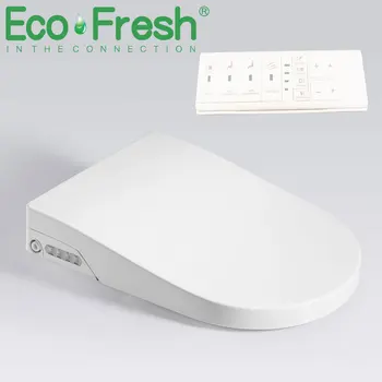 EcoFresh V. O. Ushape Smart wc sedadla Elektrické Bidetová kryt smart nočné svetlo inteligentné bidet postrekovač tepla čisté Masáž