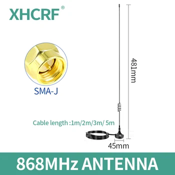 LoRa Magnetické 868 MHz Antény SMA Male EÚ 868MHz Antén pre Wifi Signálu pre Prenos na Dlhé Vzdialenosti 3D-FB Kábel