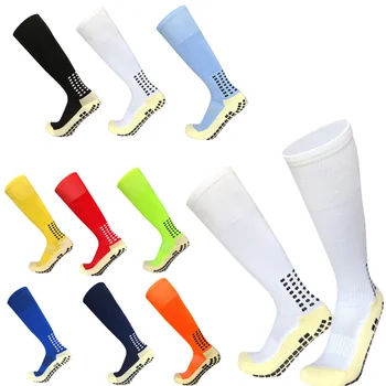 Nový Anti-Slip Futbal Ponožky Mužov Gumy blok Uterák spodnej Dlho Futbal Ponožky Vysokej Kvality Muži Ženy Rugby Ponožky