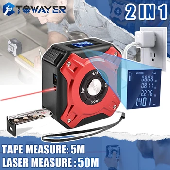 Laser Pásky Opatrenie Laserový Merač Vzdialenosti Metro Laserový Diaľkomer Stavebné Náradie Ruleta Laserový Merač Meracie Prístroje