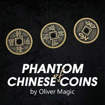 Phantom Čínskych Mincí Magické Triky, Triky elementary meditation Rekvizity Čínsky Palác Mince Zobrazujú Miznúce Kúzelník Rekvizity