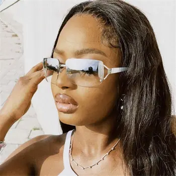 Retro pre Ženy, Mužov Cyber Okuliare Diamond Zábal Okolo Y2K Slnečné Okuliare Dámy Odtiene Y2K slnečné Okuliare